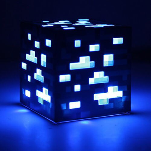 Minecrafted Torch LED Light Up Night Wall Light Luminous Toys Game Design Toy